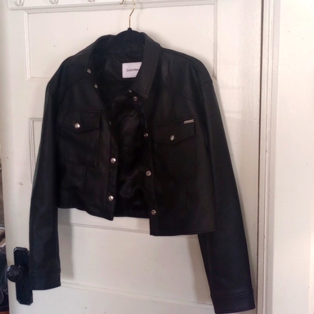 Calvin Klein Faux leather jacket